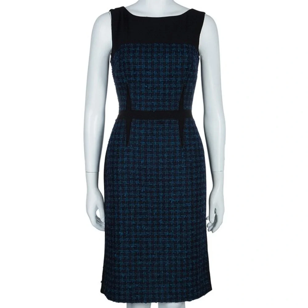 🆕 Tory Burch Black and Blue Midi Dress